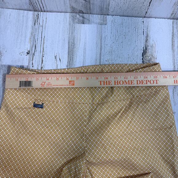 Peck & Peck Orange Geo Stretch Pants 10 | MSRP: $59 | Vibrant, Pull-On - Picture 6 of 7